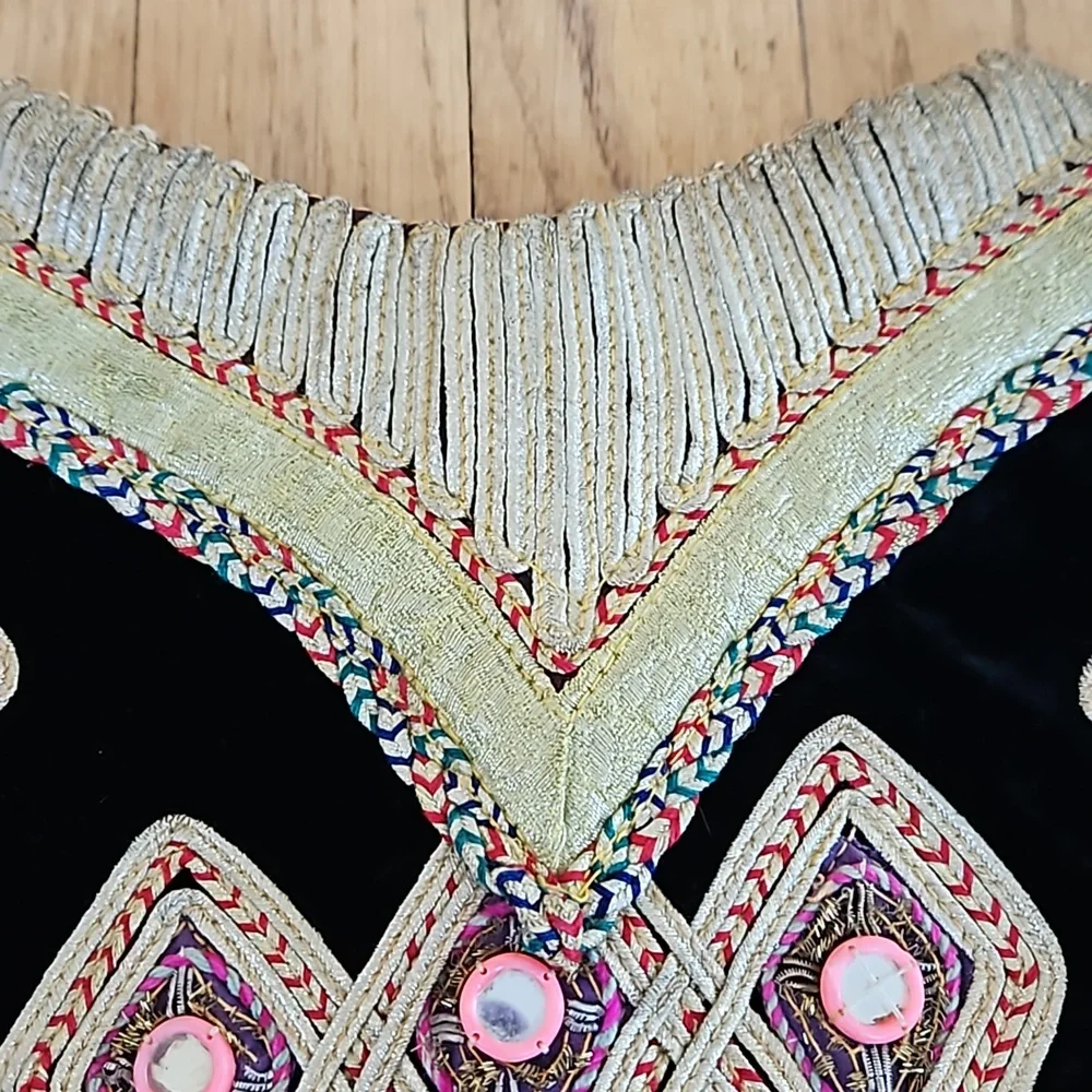 Vintage Ottoman velvet rock n roll vest